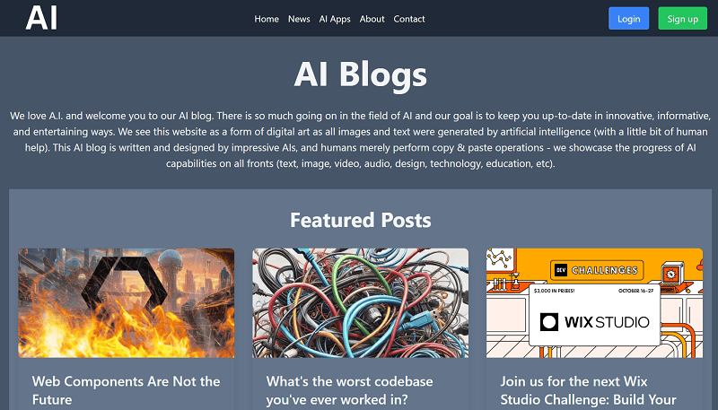 AI Blogs App